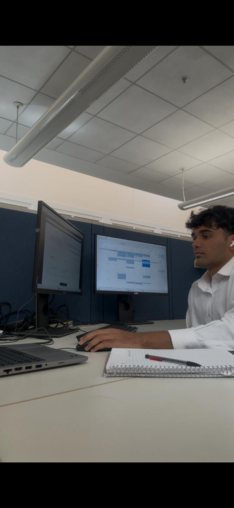 Working on Computer